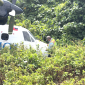 Samoa Airways Twin Otter and engineer