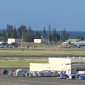 Plane on runway