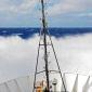 WAVES OVER THE BOW OF  Okeanos Explorer