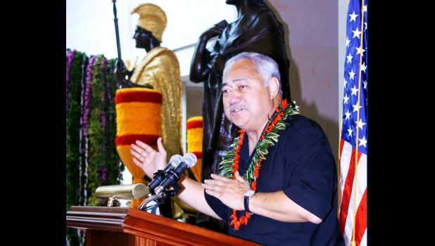 Former Congressman Faleomavaega Eni Hunkin in a 2012 Samoa News file photo. Former Congressman Faleomavaega Eni Hunkin in a 2012 Samoa News file photo.