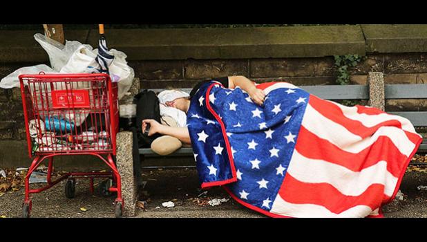Homeless veteran. (photo: Getty Images via Reader Supported News)
