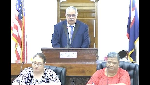 Senate President Tuaolo Manaia Fruean