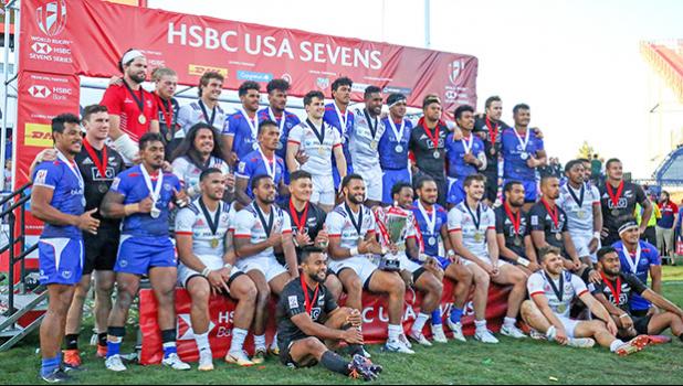 Cup Champions, the USA Eagles, join 2nd place Manu Samoa and the 3rd place New Zealand All Blacks.