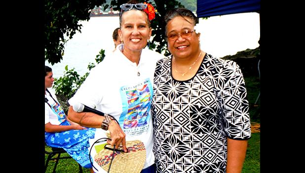 Regina Meredith-Fitiao (left) and Dr. Lagaaia Mary Taufetee,