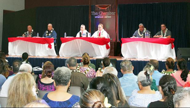  I’aulualo/Tapa’au team (far left); Nua/Satele (middle) and Lemanu/Talauega (far right). 