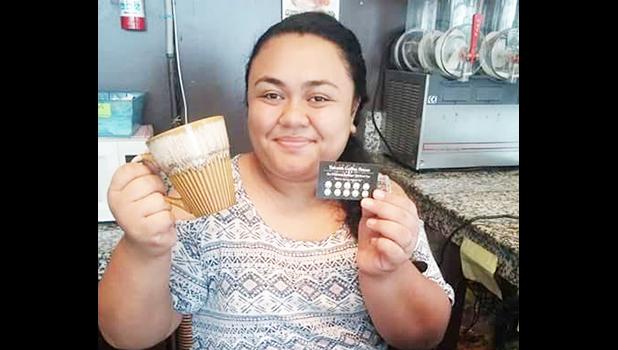 Winnie Atuatasi shares her love for coffee through her own coffee place called Yahweh Coffee House at Fagatogo Square (the old Tedi’s of Samoa building), which opens from 6am - 8pm weekdays and Saturdays 6 - 3pm.   [Courtesy photo]
