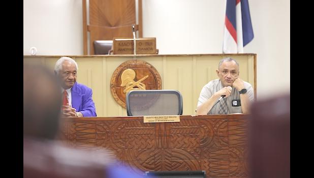 Savali Talavou Ale and House legal counsel Nathaniel Savali Sotoa 