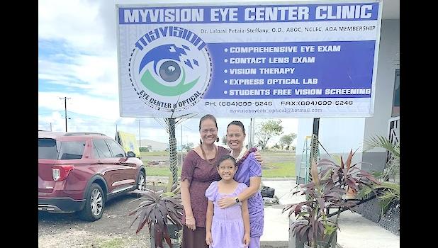 Optometrist Galumalemana Dr. Laloasi Petaia-Steffany and others