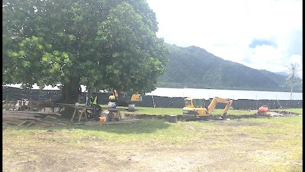 Site where amphitheater is being built 