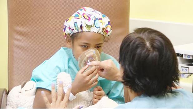 An 8-year-old girl is very far from her American Samoa home as she undergoes what will be a life-altering operation. (Source: WIS)