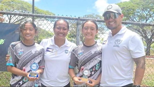Joe and Leuila Ioane with their daughters Joella and Joele