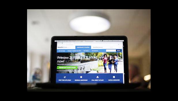 This Oct. 24, 2016, file photo, shows the HealthCare.gov 2017 website home page on a laptop in Washington. Health insurance costs will be on the rise again in 2017, just like they have been for several years now. Experts say we should get used to these annual rises, unless we’re ready to accept significant changes in how we consume health care. (AP Photo/Pablo Martinez Monsivais