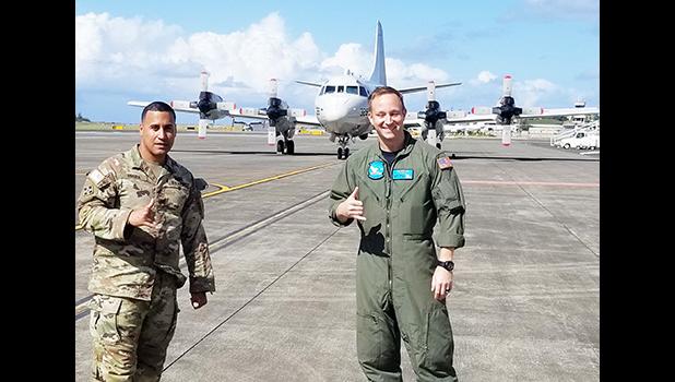 Sgt. 1st Class Gilberto Rivera and Petty Officer 1st Class Robert Hannah