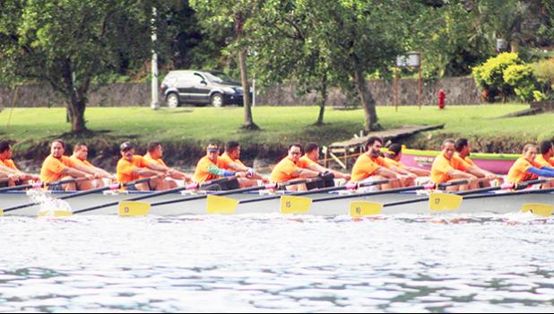Seen here is the AETO fautasi team of Pago Pago during training. One of the crewmembers told Samoa News with the help of their sponsors they became more fit and united as a team than any other year, despite not making it to the final race due to the bad weather or rough waters.  [Photo: EM]