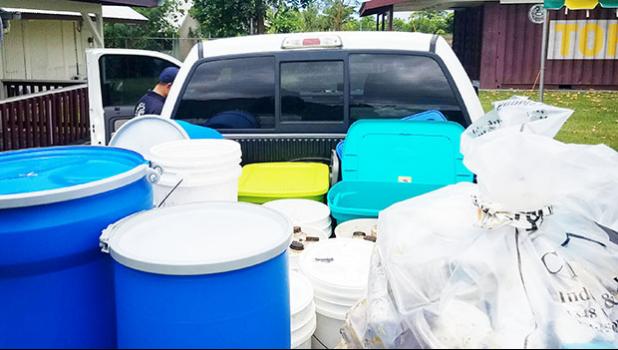 The American Samoa Environmental Protection Agency (AS-EPA) successful completed a hazardous waste removal action by the United States Environmental Protection Agency (US-EPA) in American Samoa last week. The hazardous waste was packed into a 20-foot shipping container that will depart the Territory in two weeks, for eventual disposal at a regulated facility off-island.  [Courtesy photo]