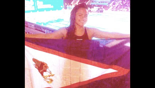 Tilali Scanlan 17-year-old of Vaitogi feels honored and proud to have represented American Samoa earlier this month at the FINA World Swimming Championship in Ontario, Canada.  [Courtesy photo]