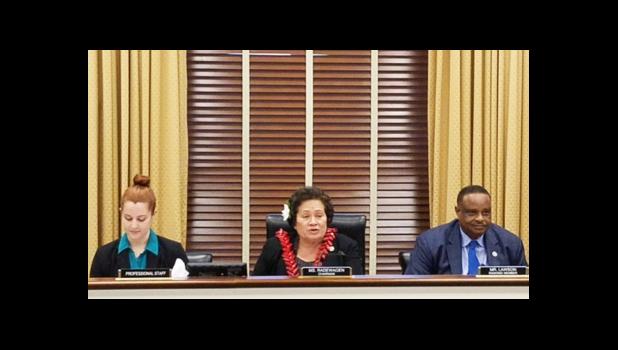 Amata chairs hearing last week in Congress. [courtesy photo]