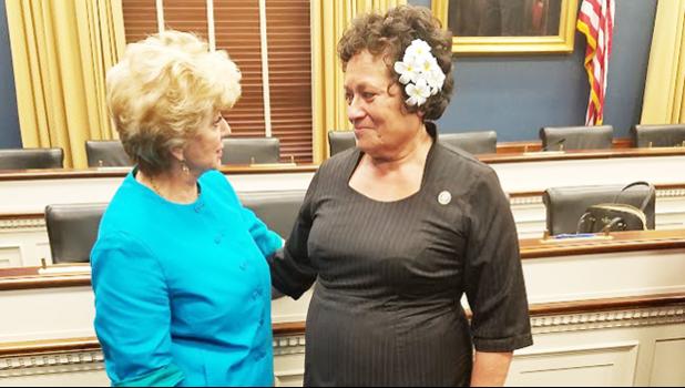 Amata and Administrator Linda McMahon  [Courtesy photo]