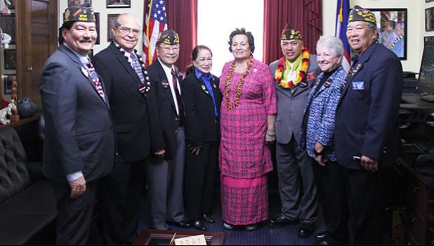 Amata and VFW representatives met to discuss VA services and health care [photo: courtesy]