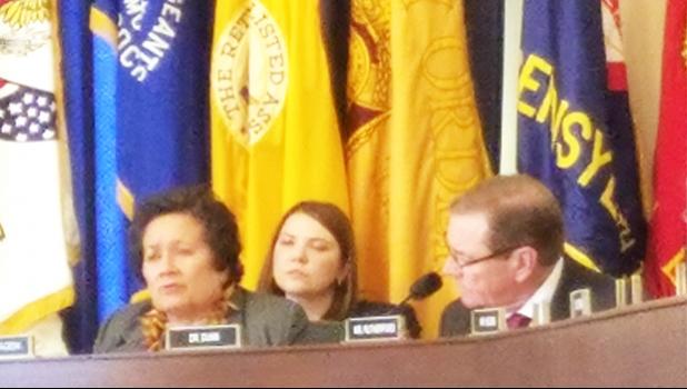 Congresswoman Aumua Amata questioning the panel about veterans’ health access in American Samoa. See press release for details.  [photo: courtesy]