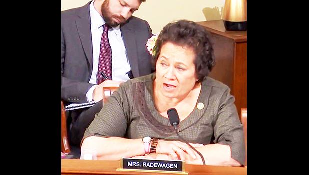 Amata speaking in the Natural Resources Committee oversight hearing on revitalizing the Interior Department’s services.  [Courtesy photo]