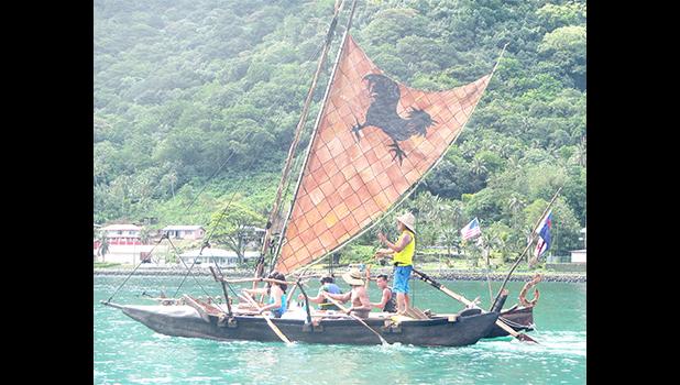 Everyone is excited to welcome the sailing 'alia canoe, 'Apaula' to Tisa’s Annual Tattoo Festival 2017.  [courtesy photo]