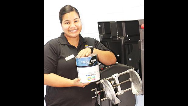 NAPA Samoa is launching its newest product — car paint. The company is sponsoring store supervisor Sharane Smith, 23, from Aua (pictured) as a contestant in this year's Miss American Samoa pageant. [photo: courtesy]