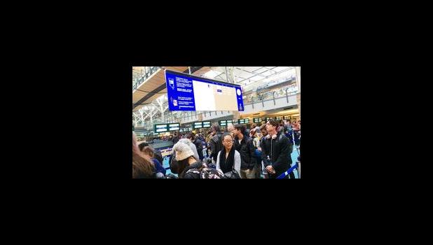 epartures and arrivals at airports, trains, rails and buses may never be the same after the recent attacks in Brussels, Belgium. This scene is the arrival hall at Vancouver International Airport, British Columbia, Canada taken earlier this month. [photo by Barry Markowitz] 