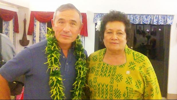 Congresswoman Amata and Pac Com Commander Admiral Harry B. Harris Jr.  [Courtesy photo]