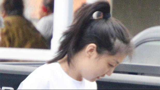 Wen Ting Chen outside of the District Court after her preliminary examination hearing last week Thursday.  [photo by AF]