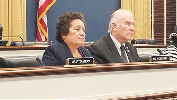 Congresswoman Aumua Amata with Chairman Chabot of Colorado. Yesterday, Amata released prepared remarks to the Small Business Committee regarding small business tax reform and American Samoa’s employers. [photo: courtesy]