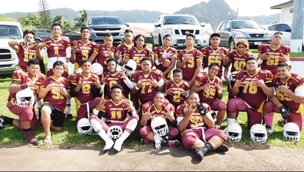 Division 1 Jr Prep Sports Tafuna Warriors won the 2017 Championship against the JPS Leone Lions, beating them 40-0.   [Photo:EM]