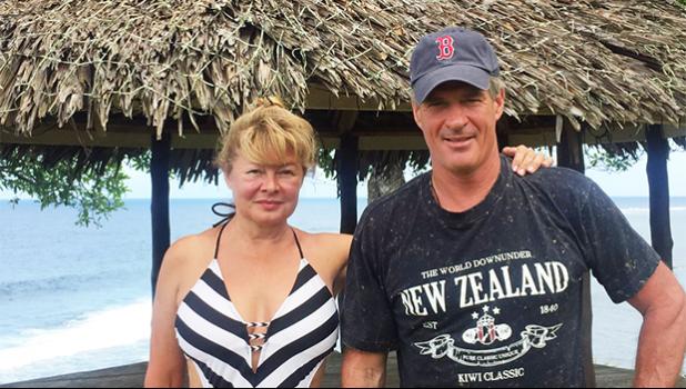 Scott and Gail Brown in Samoa. [Facebook]
