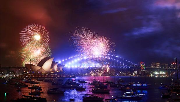 City of Sydney New Year's fireworks display. [photo: The Telegraph]