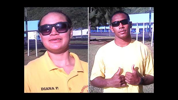 Ropate Delana (R)  and Princess Diana Pulu Iaulualo are members of the American Samoa Aquatic Agency (ASAA) Surf-Guard that were on hand last Saturday at the Su’igaula ole Atuvasa Beach Park during the DOC Annual Coastal weekend celebration. They rescued one man, who was not wearing a life jacket, when his kayak overturned and couldn’t swim, as well as two young children who were swimming in the Utulei Beach area.   [photos: courtesy ASSA ]