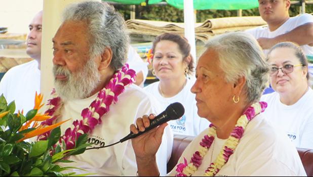 O se va’aiga i le taimi na faia ai se saunoaga a le tina o Tauolo Tuato’o Vaoalii, e nao le to’alua o i la’ua o alo o Muagututi’a Aigafealofani Taulau Milo Young Tuato’o o lo’o soifua mai pea.  [ata: Leua Aiono Frost]