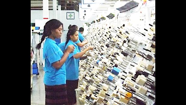 Thursday, Aug. 24, 2017 is Yazaki's last day of operation in Samoa, Its departure puts 700 people out of work. However there are at least two private manufacturing companies getting ready to set up for business in Samoa, which could take on many of the Yazaki out of work people.  (Photo: RNZI/ Autagavaia Tipi Autagavaia)