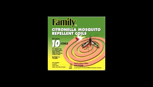 AS-EPA has approved this product —  FAMILY Citronella Mosquito Repellant Coils — for sale in the Territory, as it’s been approved by the US EPA.  [Courtesy AS-EPA]