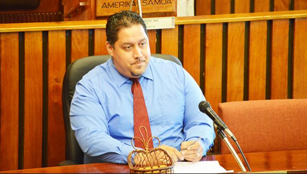 Newly confirmed Public Defender, Douglas Fiaui, during his House confirmation hearing last week where he was confirmed by faipule. He was confirmed by the Senate on Wednesday this week and has completed the confirmation process.  [photo: FS]