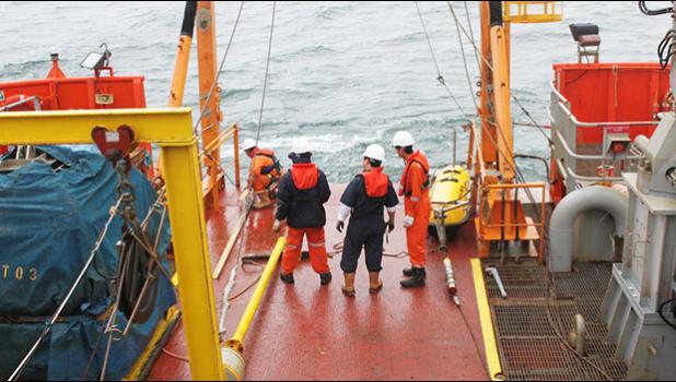Hawaiki Cable marine survey team. (photo: hawaikicable.co.nz]