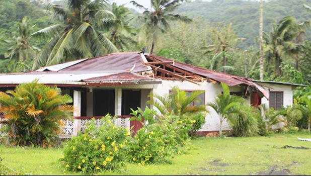 A home on the westside damaged by Tropical Storm Gita. [THA]