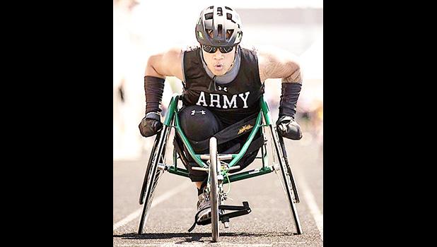 Retired US Army SPC Jared Vaina Tuvale of Laulii and Aoloau competed in the Dept. of Defense Warriors Games, hosted in Chicago, Illinois this past summer.  A graduate of Faga'itua High School, Tuvale's military career was cut short after he was diagnosed with bone cancer last year.  [photo: courtesy]