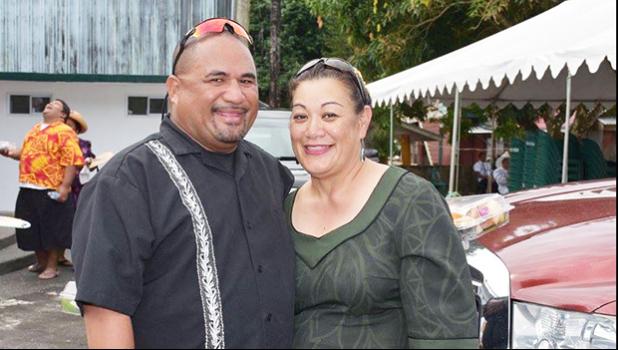 Long term criminal attorney and former Deputy Attorney General Mitzie Jessop-Ta’ase has returned to the Senate as their Legal Counsel, she’s pictured here with her husband, Tupulua “Bone” Ta’ase.  [Photo: JL]