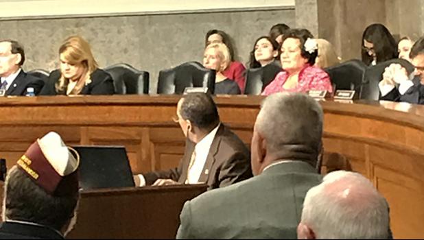 Congresswoman Amata and the House and Senate Veterans Affairs Committees conduct a joint hearing for the VSO’s legislative priorities [courtesy photo]