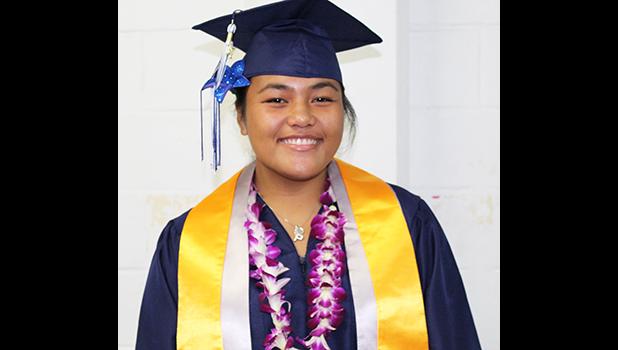 Kanana Fou Valedictorian, Precious C. Ameperosa  [photo:EM]