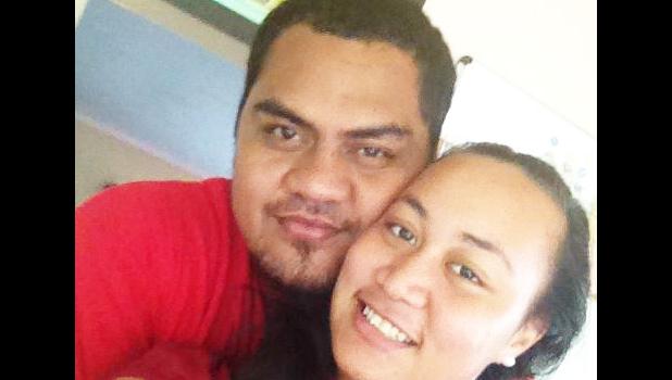 Happier Times: Leeann and her late husband, Iosefa Elia, who died on Saturday, January 114, 2017, when he was electrocuted, while working on a construction project for his employer, Manu’a’s Store. He was the first of the three men who died from the tragic accident.  [Courtesy Photo]