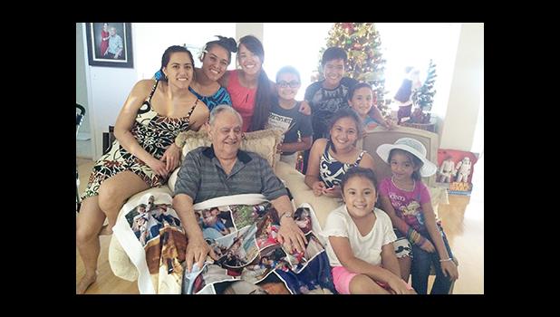 The late local patron of Dancing Fingers, Lealaifuaneva Peter E. Reid, Jr., a businessman, sportsman, and beloved father and grandfather. He will be honored tomorrow during a Christmas concert open to the public at at 6:00 p.m. at Calvary Temple AOG at Lepuapua (Leone). Six of Leala’s grandchildren will be performing in tomorrow’s concert that also honors their grandfather, as well as celebrates Christmas.  [Courtesy photo]