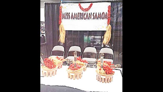 Miss American Samoa Incorporated (MASI) is celebrating its 25th anniversary this year, and all former Miss American Samoa titleholders will be honored during a slideshow at next month's pageant. The names of the six contestants who will be vying for the title this year have been announced.  	 Last month, MASI, along with the American Samoa Visitors Bureau, provided the fue, tanoa, and ula (pictured) for the 2017 Northwest Tatau Festival, held in Washington state.  [photo: Blue Chen-Fruean]