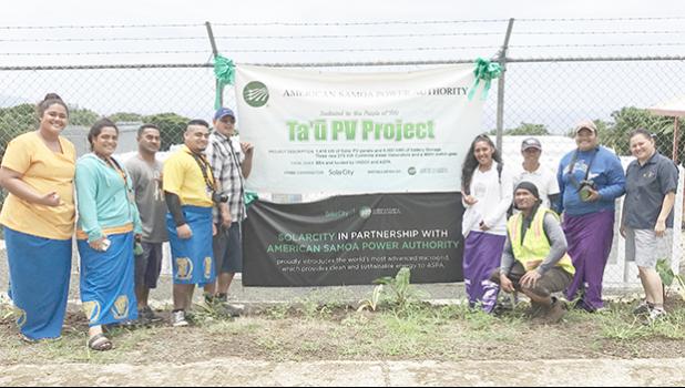 Students of Manu’a High School, as well as the employees of the American Samoa Power Authority who are ever so thankful for the island’s recent change to solar power.  [Courtesy photo]