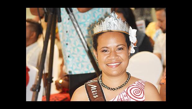 Miss Pacific Islands Abigail Havora who will hand over her crown this Friday at the 30th Miss Pacific Islands Pageant in Samoa at Tuanaimato.  (Photo JL)